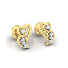 Load image into Gallery viewer, 18Kt gold real diamond earring 39(1) by diamtrendz
