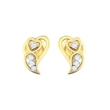 Load image into Gallery viewer, 18Kt gold real diamond earring 39(2) by diamtrendz
