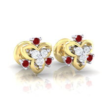 Load image into Gallery viewer, 18Kt gold real diamond earring 41(1) by diamtrendz

