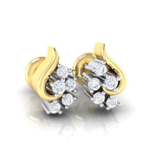 Load image into Gallery viewer, 18Kt gold real diamond earring 42(1) by diamtrendz
