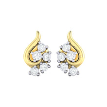 Load image into Gallery viewer, 18Kt gold real diamond earring 42(2) by diamtrendz
