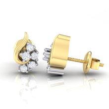 Load image into Gallery viewer, 18Kt gold real diamond earring 42(3) by diamtrendz
