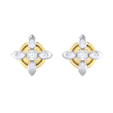 Load image into Gallery viewer, 18Kt gold real diamond earring 43(2) by diamtrendz
