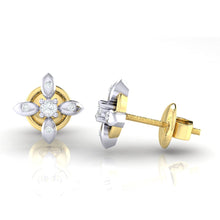 Load image into Gallery viewer, 18Kt gold real diamond earring 43(3) by diamtrendz
