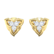 Load image into Gallery viewer, 18Kt gold real diamond earring 44(2) by diamtrendz
