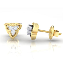 Load image into Gallery viewer, 18Kt gold real diamond earring 44(3) by diamtrendz
