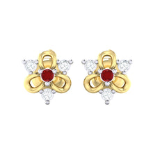 Load image into Gallery viewer, 18Kt gold real diamond earring 45(2) by diamtrendz

