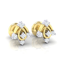 Load image into Gallery viewer, 18Kt gold real diamond earring 46(1) by diamtrendz
