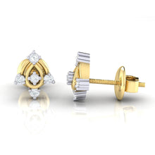 Load image into Gallery viewer, 18Kt gold real diamond earring 46(3) by diamtrendz

