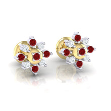 Load image into Gallery viewer, 18Kt gold real diamond earring 47(1) by diamtrendz
