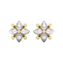 Load image into Gallery viewer, 18Kt gold real diamond earring 48(2) by diamtrendz
