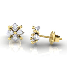 Load image into Gallery viewer, 18Kt gold real diamond earring 48(3) by diamtrendz
