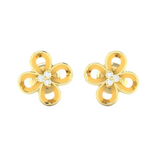 Load image into Gallery viewer, 18Kt gold real diamond earring 49(2) by diamtrendz
