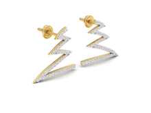 Load image into Gallery viewer, 18Kt gold real diamond earring 4(1) by diamtrendz
