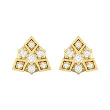 Load image into Gallery viewer, 18Kt gold real diamond earring 51(2) by diamtrendz
