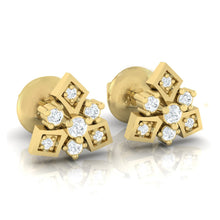 Load image into Gallery viewer, 18Kt gold real diamond earring 51(1) by diamtrendz
