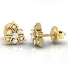 Load image into Gallery viewer, 18Kt gold real diamond earring 51(3) by diamtrendz
