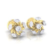 Load image into Gallery viewer, 18Kt gold real diamond stud earring 52(1) by diamtrendz
