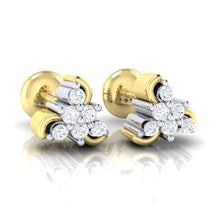 Load image into Gallery viewer, 18Kt gold real diamond stud earring 55(1) by diamtrendz
