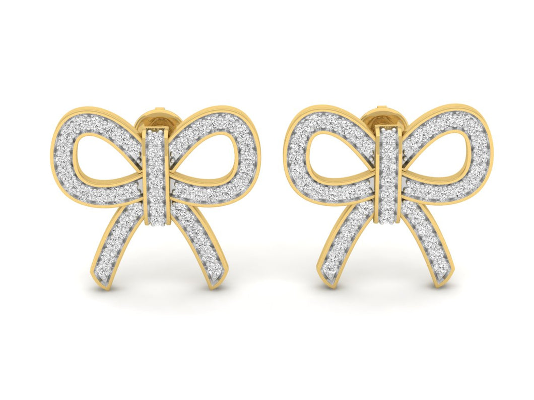 18Kt gold real diamond earring 5(2) by diamtrendz
