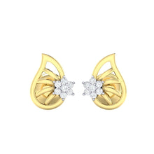 Load image into Gallery viewer, 18Kt gold real diamond earring 7(2) by diamtrendz
