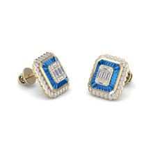 Load image into Gallery viewer, 18Kt gold designer diamond earring by diamtrendz
