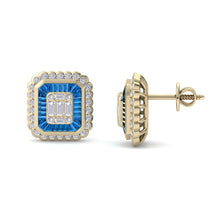 Load image into Gallery viewer, 18Kt gold designer diamond earring by diamtrendz
