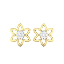 Load image into Gallery viewer, 18Kt gold real diamond earring 8(2) by diamtrendz
