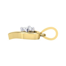 Load image into Gallery viewer, 18Kt gold heart diamond pendant by diamtrendz
