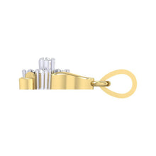 Load image into Gallery viewer, 18Kt gold real diamond pendant by diamtrendz
