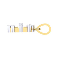 Load image into Gallery viewer, 18Kt gold wheel diamond pendant by diamtrendz
