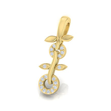 Load image into Gallery viewer, 18Kt gold real diamond pendant by diamtrendz
