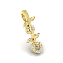 Load image into Gallery viewer, 18Kt gold real diamond pendant by diamtrendz
