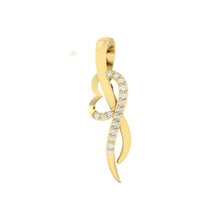 Load image into Gallery viewer, 18Kt gold real diamond heart shape pendant by diamtrendz
