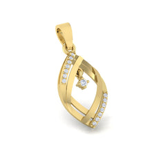 Load image into Gallery viewer, 18Kt gold real diamond pendant by diamtrendz
