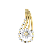 Load image into Gallery viewer, 18Kt gold real diamond shape pendant by diamtrendz
