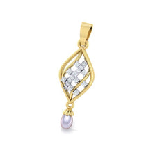 Load image into Gallery viewer, 18Kt gold real diamond shape pendant by diamtrendz
