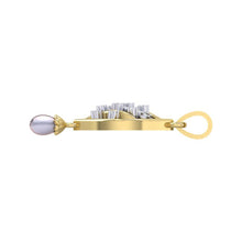 Load image into Gallery viewer, 18Kt gold real diamond shape pendant by diamtrendz
