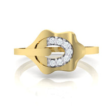 Load image into Gallery viewer, 18Kt gold natural diamond ring by diamtrendz
