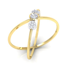Load image into Gallery viewer, 18Kt gold natural diamond ring by diamtrendz
