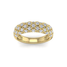 Load image into Gallery viewer, 18Kt gold designer band diamond ring by diamtrendz
