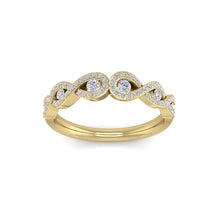 Load image into Gallery viewer, 18Kt gold designer band diamond ring by diamtrendz
