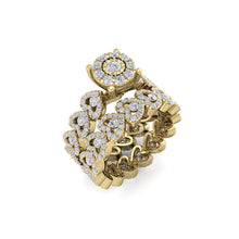 Load image into Gallery viewer, 18Kt gold designer solitaire diamond ring by diamtrendz
