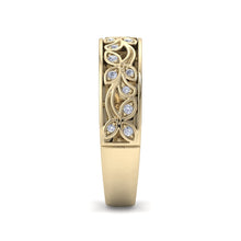 Load image into Gallery viewer, 18Kt gold designer band diamond ring by diamtrendz
