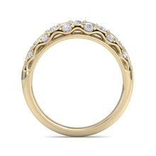 Load image into Gallery viewer, 18Kt gold designer band diamond ring by diamtrendz
