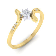 Load image into Gallery viewer, 18Kt gold real diamond ring 25(1) by diamtrendz
