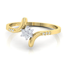 Load image into Gallery viewer, 18Kt gold real diamond ring 25(3) by diamtrendz
