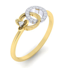 Load image into Gallery viewer, 18Kt gold real diamond ring 27(1) by diamtrendz
