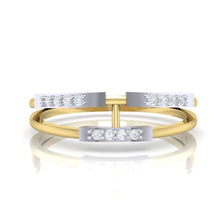 Load image into Gallery viewer, 18Kt gold real diamond ring 30(2) by diamtrendz
