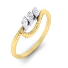 Load image into Gallery viewer, 18Kt gold real diamond ring 33(1) by diamtrendz
